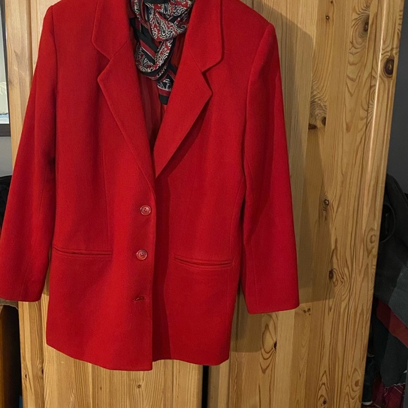 David Benjamin Wool Blazer Size 12 (fits largish - see measurements) fully lined - Picture 2 of 11
